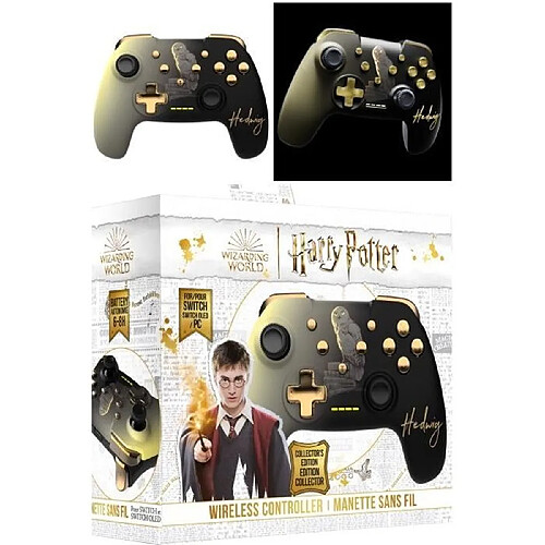 Freaks And Geeks Manette SWITCH Bluetooth Harry Potter Noire Hedwige Nintendo Switch