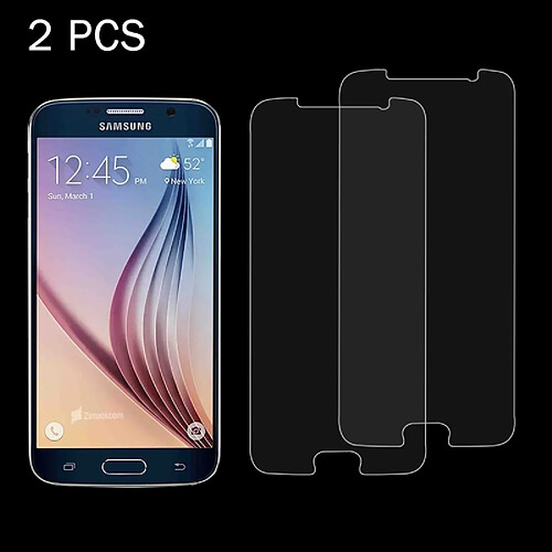 Wewoo Verre trempé pour Samsung Galaxy S6 / G920 2 PCS 0.26mm 9H Surface Dureté 2.5D Anti-Explosion Film d'Écran