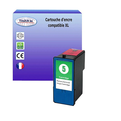 Cartouche compatible Lexmark N°5 - Couleur - T3AZUR