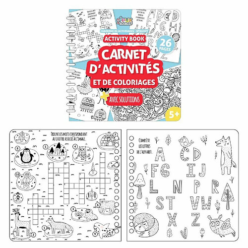 Paris Prix Cahier d'Activités 20 Crayons & Gommes 40cm Multicolore