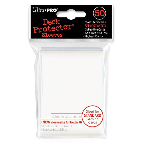 Protèges Cartes Sleeves Ultra-pro Blanc (x 50) - Asmodee