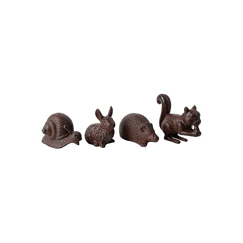 Esschert Design Animaux du jardin en fonte (Lot de 4).