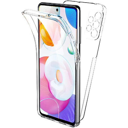 Xeptio Coque 360 degrés Samsung Galaxy A52 4G / A52 5G Protection intégrale arrière PC Case et Avant TPU Transparente - Accessoires Pochette Case