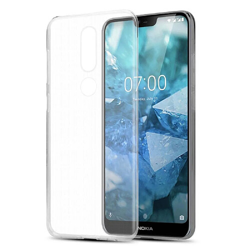 Cadorabo Coque Nokia 7,1 Etui en Transparent