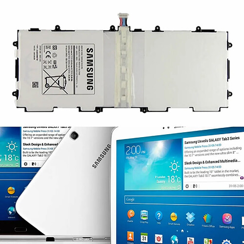 Batterie d'origine T4500E Pour Samsung Galaxy Tab 3 10.1 P5200 P5210 P5220