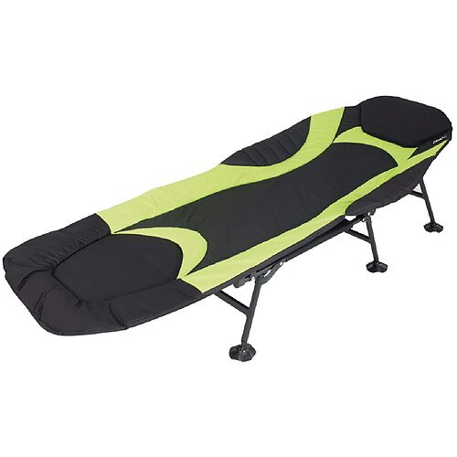 Eurotrail Lit de camping Queen Noir et vert citron