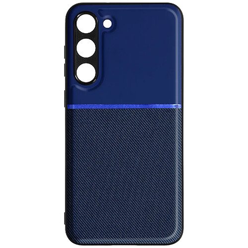 Avizar Coque pour Samsung Galaxy S23 rigide avec contour souple antichoc Bleu