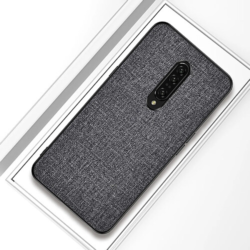 Wewoo Coque Souple Housse de protection en tissu antichoc PC + TPU pour OnePlus 7 Gris