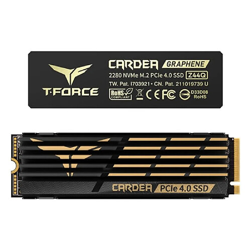 Team Group T-Force CARDEA Zero Z44Q Disque Dur SSD Interne 2To M.2 QLC NVMe PCIe Noir