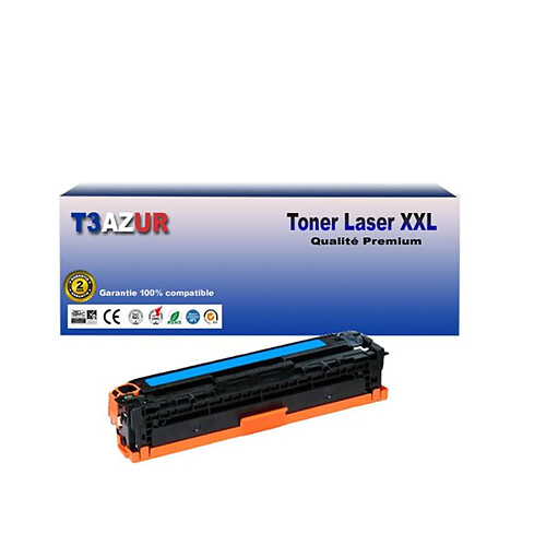 T3AZUR - Toner compatible avec HP W2211X (207X) Cyan avec puce