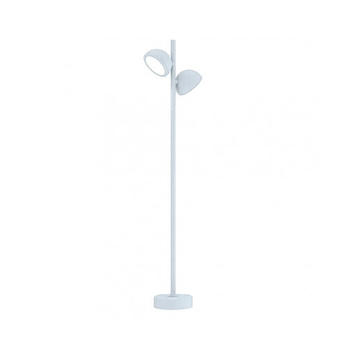 Luminaire Center Lampadaire Everest blanc 2 ampoules 90cm