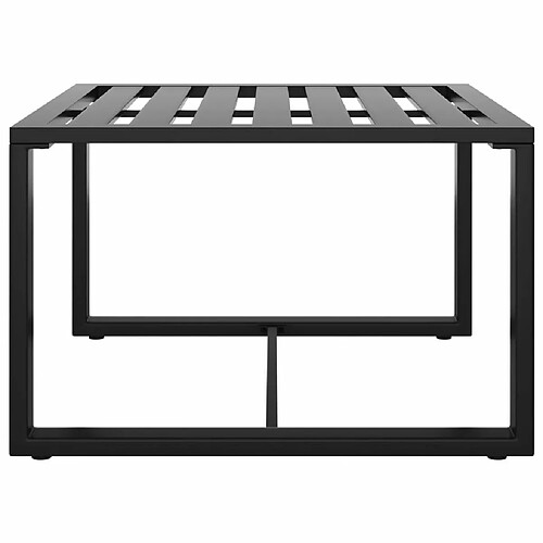 Maison Chic Table basse pour salon | Table à café Aluminium Anthracite -GKD16096