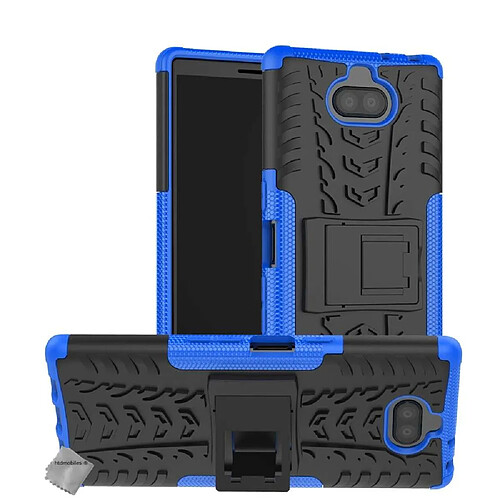 Htdmobiles Coque rigide anti choc pour Sony Xperia 10 Plus + film ecran - BLEU