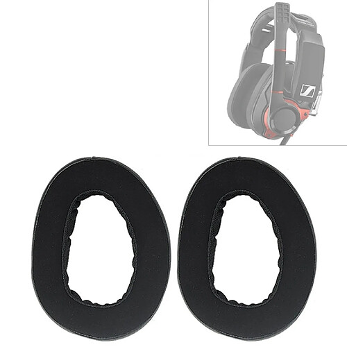 Wewoo Coussinets Mousse 2 PCS Pour Sennheiser GSP 600 Coussin Casque Éponge Couverture Oreillettes De Rechange