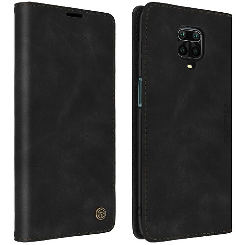 Étui Redmi Note 9S / 9 Pro / 9 Pro Max Vintage Porte-carte Support CaseMe Noir