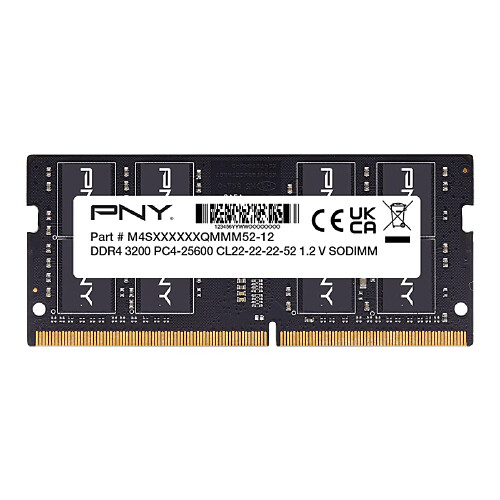 PNY MN16GSD43200-TB Mémoire RAM 16Go DDR4 3200MHz CL22 Noir