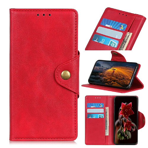 Etui en PU unique rouge pour votre Xiaomi Redmi Note 9/Redmi 10X 4G