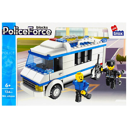 ALLEBLOX - Jeu de construction - Camion de Police - 134 pièces