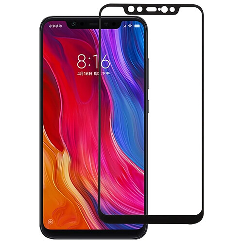 Wewoo 0.26mm 9H 2.5D Verre Trempé Film Pour Xiaomi Mi 8 Noir