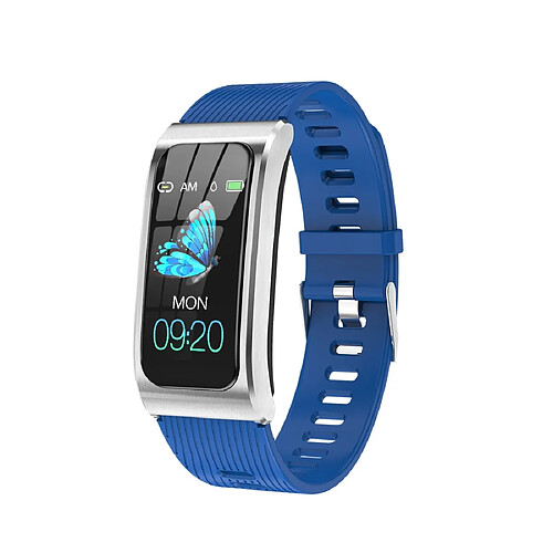 Wewoo Bracelet connecté AK12 1,14 pouces écran couleur IPS Smart Watch IP68 étanchebracelet en siliconerappel des appels de soutien / surveillance de la fréquence cardiaque / de la pression artérielle / du sommeil / prédire le cycle menstruel intelligemment ble