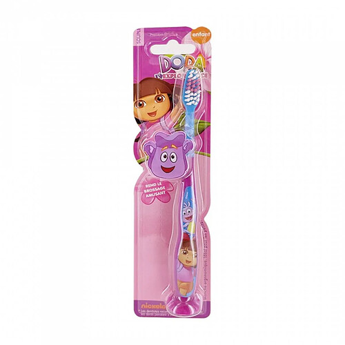 Tinokou Brosse à dents Ergonomique pour Enfant Dora l'Exploratrice Multicolore