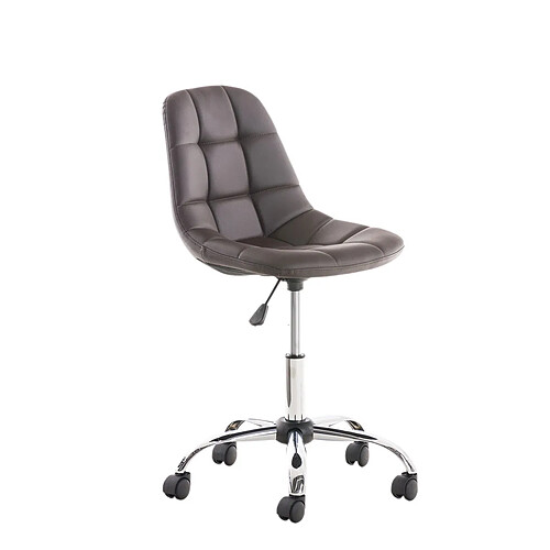 Non Chaise de bureau en simili cuir Emil