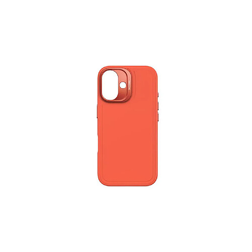 Decoded Coque pour iPhone 16 Gamme Stacks Compatible MagSafe en Silicone Antimicrobienne Orange