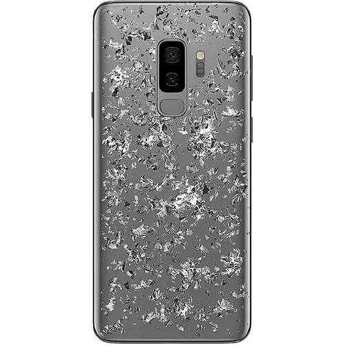 PURO - Coque de Protection pour Samsung Galaxy S9+ (6.2``), série Ice Light Ultra Fine, Effet métallique Crystal - Noir