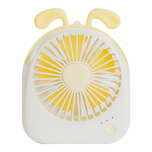 Wewoo WT-F14 Mini ventilateur portatif à forme de chien de 1200 mAh avec contrôle de 3 vitesses Blanc