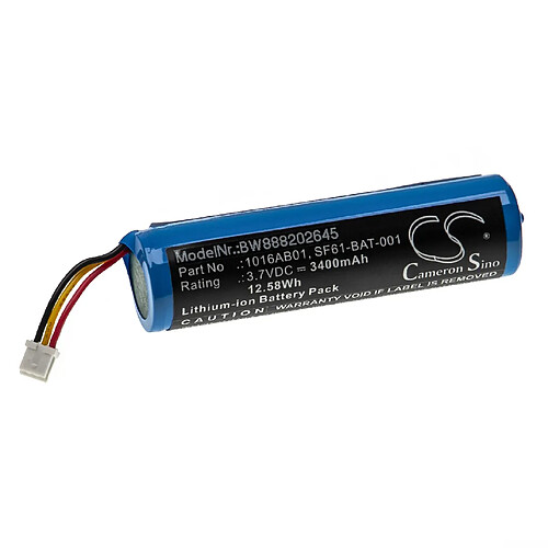 vhbw Batterie compatible avec Intermec SF61, SF61b scanner de code-barre POS (3400mAh, 3,7V, Li-ion)