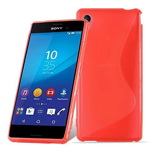 Cadorabo Coque Sony Xperia M4 AQUA Etui en Rouge