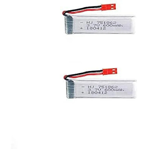 2 pcs 3.7V 600mAh Batterie Lipo Rechargeable pour RC Quadcopter Drones UDI U817 U817C U817A U818A WLtoys V959 V969 V979 V989 RC