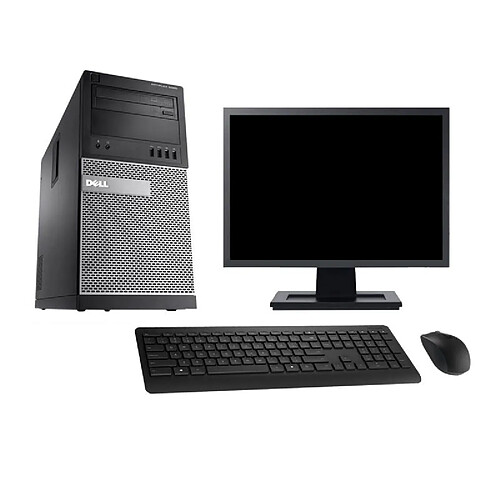 PC Tour Dell 9020 Ecran 27" Intel Core i5-4570 RAM 4Go SSD 480Go Windows 10 Wifi · Occasion