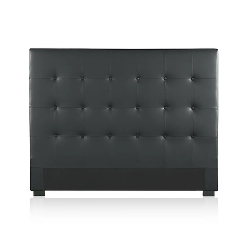 Tête de lit capitonnée Premium 140cm Noir