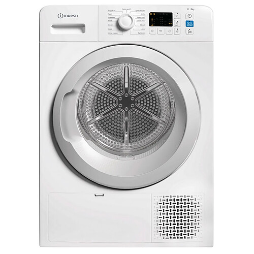 Sèche-linge pompe à chaleur avec condenseur 60cm 8kg blanc - YTNM1081FR - INDESIT