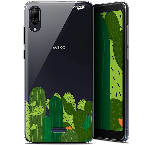 Caseink Coque arrière Wiko Y80 (6 ) Gel HD [ Nouvelle Collection - Souple - Antichoc - Imprimé en France] Cactus