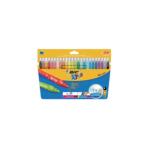 BIC KIDS Feutre Kid Couleur medium, étui en carton de 24 ()