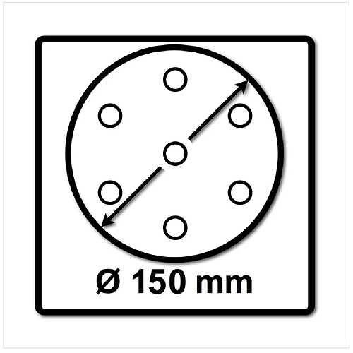 Festool STF D150/16 Abrasifs Ø150 mm P120 GR / 100 Pièces ( 496979 )