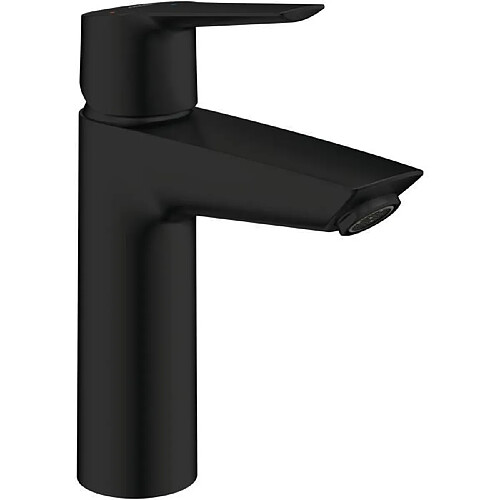 Mitigeur lavabo monocommande GROHE Start - Noir mat - Taille M - Bec moyen - Economie d'eau