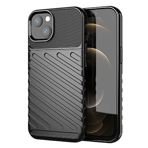 Ozzzo thunder coque flexible tough rugged cover tpu coque pour iphone 13 mini noir