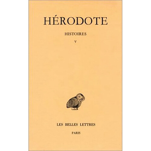 Histoires. Vol. 5. Terpsichore : Livre V · Occasion