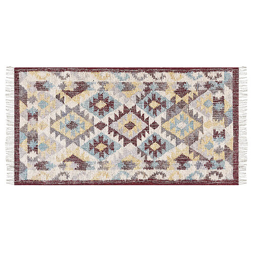 Beliani Tapis en jute multicolore 80 x 150 cm FENER