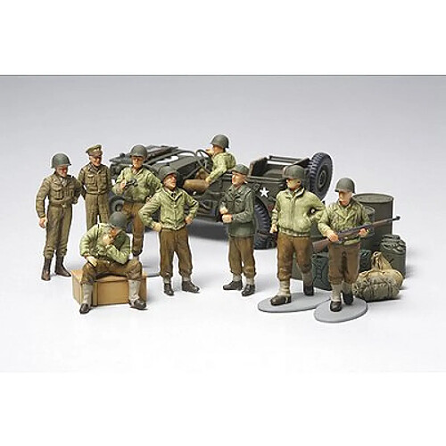 Tamiya Figurines 2ème Guerre Mondiale : Infanterie U.S. au repos