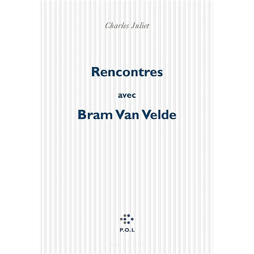 Rencontres avec Bram Van Velde : entretien · Occasion