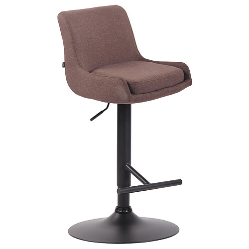 Non Tabouret de bar Club tissu noir