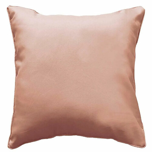 Paris Prix Coussin Carré Déco Essentiel 60x60cm Rose Poudré