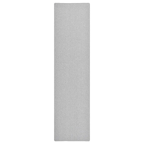 vidaXL Tapis de couloir Gris clair 80x300 cm