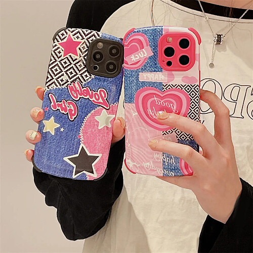 GUPBOO Étui pour iPhone11ProMax Girl love cowboy creative cas de téléphone portable anti-chute doux