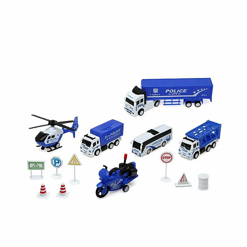 BigBuy Kids Jeu de Véhicules City Police 45 x 33 x 6 cm