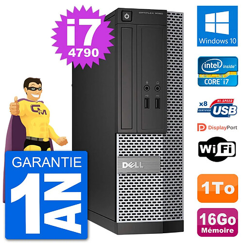 PC Dell Optiplex 3020 SFF i7-4790 RAM 16Go Disque Dur 1To Windows 10 Wifi · Occasion